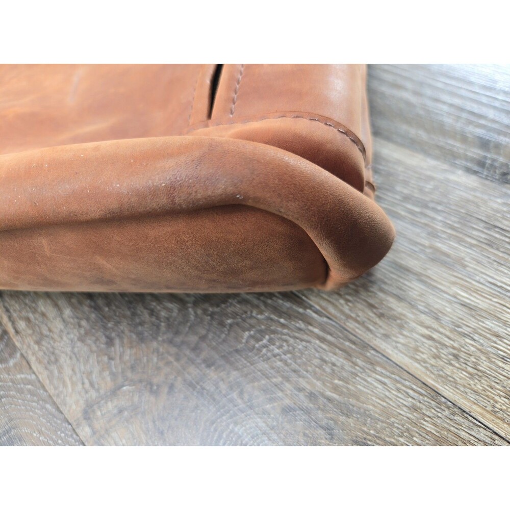 Kruk Garage Highway Backpack SE032 Men's L Cognac Brown Leather Roll Top - Picture 16 of 16